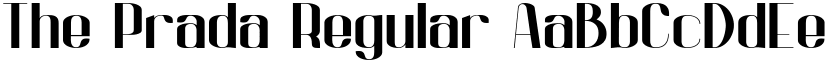The Prada Regular font
