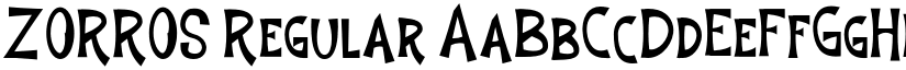 ZORROS Regular font