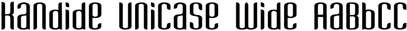 Kandide Unicase Wide font