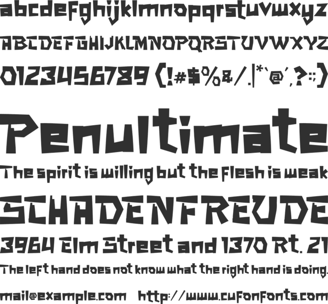 SUPER GAME font preview