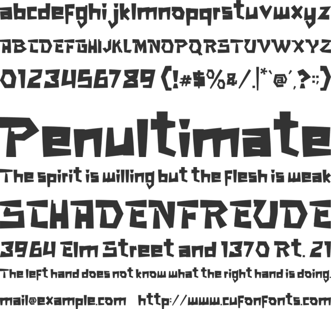 SUPER GAME font preview