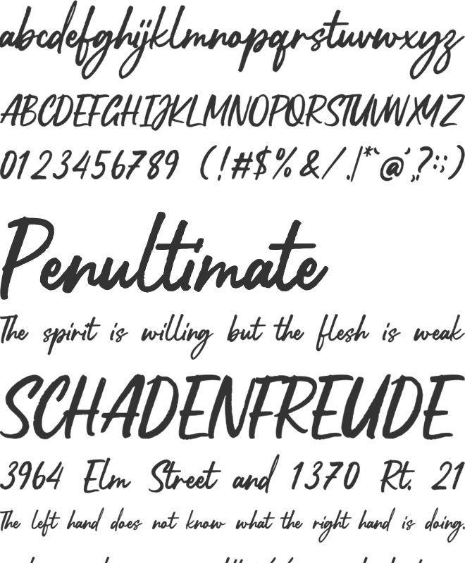 Soulyouth font preview