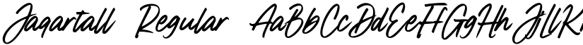 Jaqartall Regular font