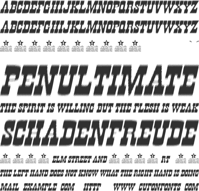 LIKEWEZT  PERSONAL USE font preview