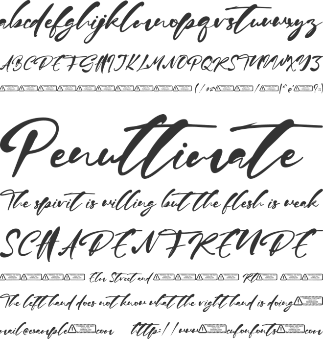 Jason Mary font preview