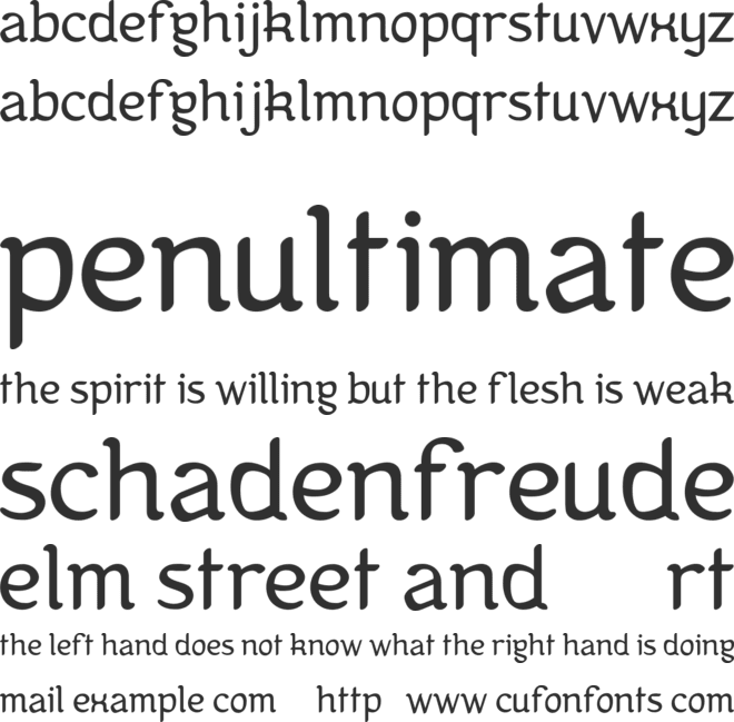 Kanis font preview
