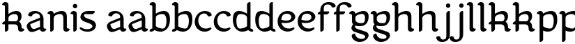 Kanis font