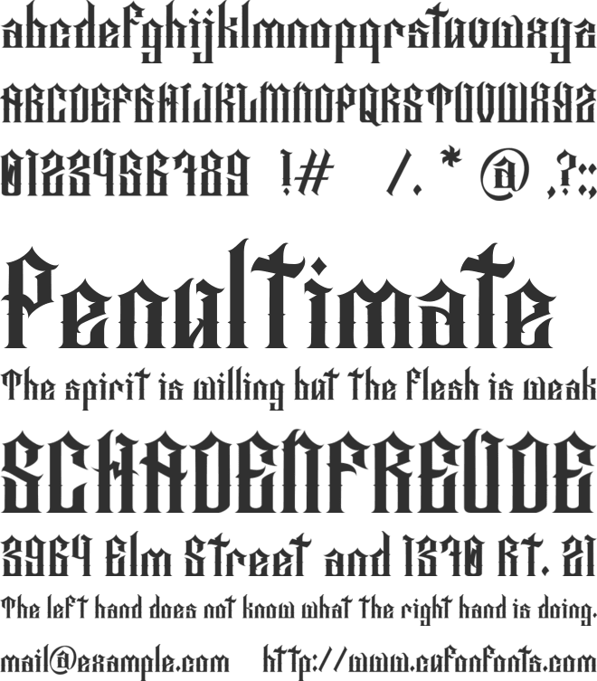 Red Royale font preview