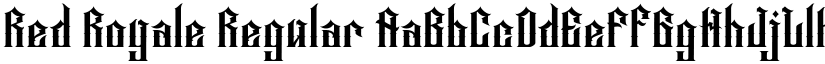 Red Royale Regular font