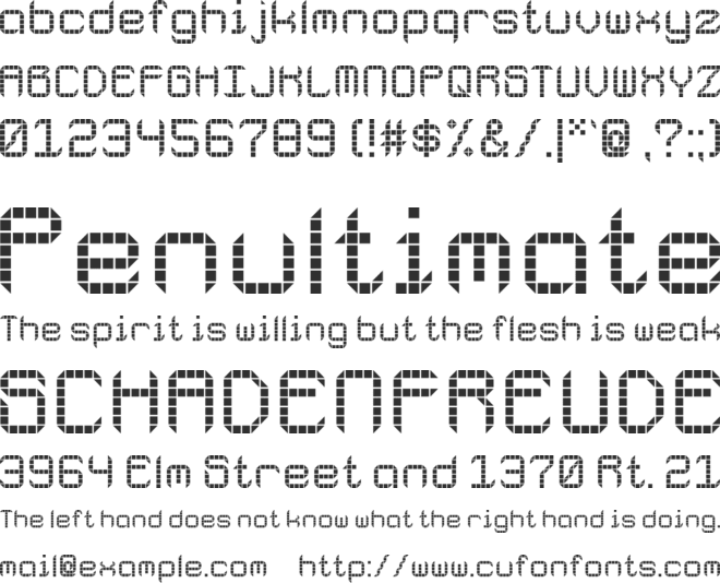 Galactic Spaceport font preview