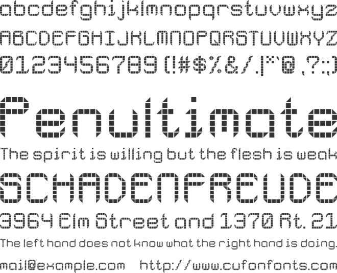Galactic Spaceport font preview