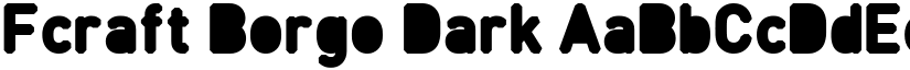Fcraft Borgo Dark font