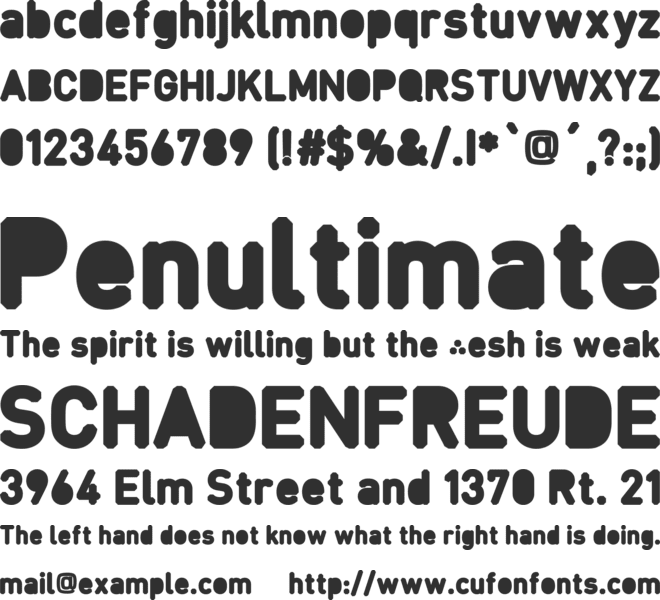 Fcraft font preview