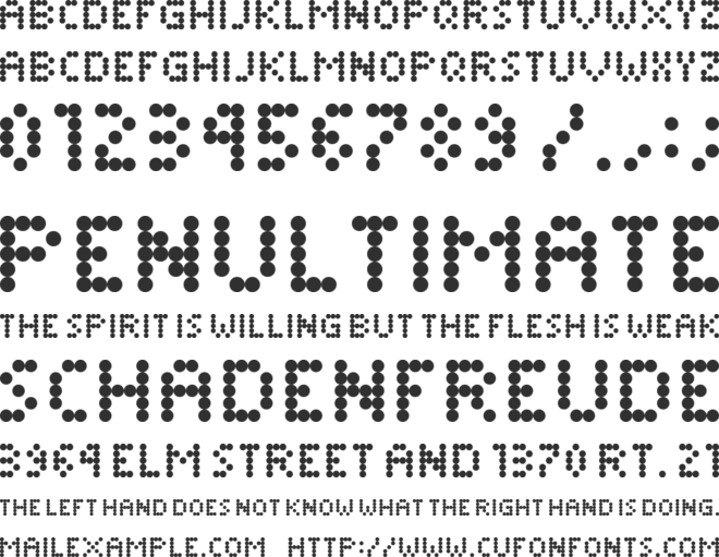 Dimelthoz Mini font preview