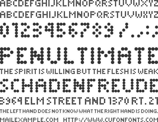 Dimelthoz Mini font preview