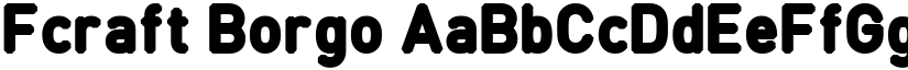 Fcraft Borgo font