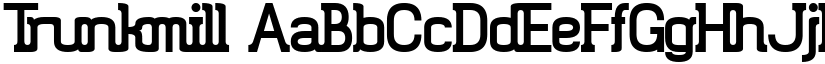 Trunkmill font download
