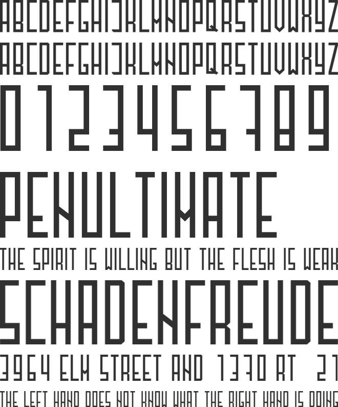 Henzy30 font preview