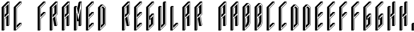 AC Framed Regular font