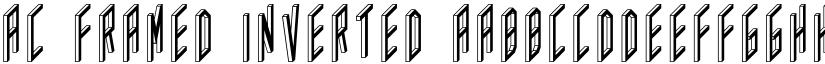 AC Framed Inverted font