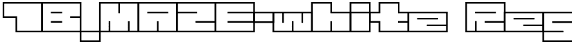 1B_MAZE-white Regular font
