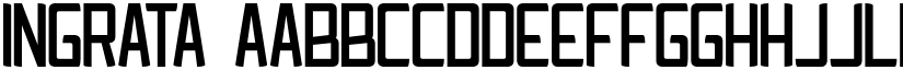Ingrata font