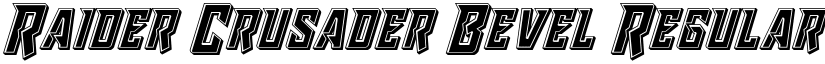 Raider Crusader Bevel Regular font
