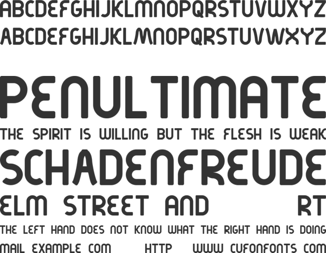Kirschbaum font preview