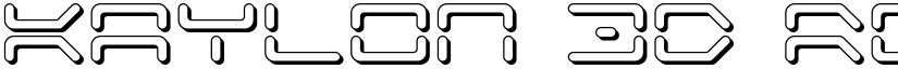 Kaylon 3D Regular font