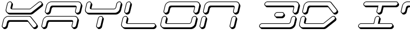 Kaylon 3D Italic Italic font