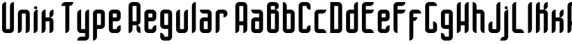 Unik Type Regular font