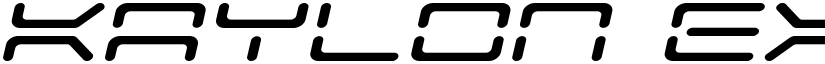 Kaylon Expanded Italic Expanded Italic font
