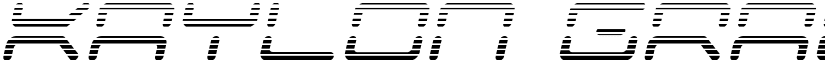 Kaylon Gradient Italic Italic font