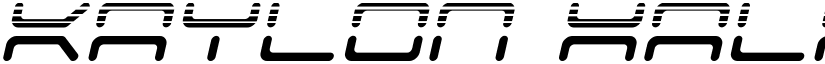 Kaylon Halftone Italic Italic font