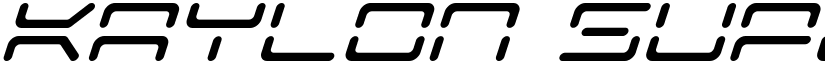 Kaylon Super-Italic Italic font
