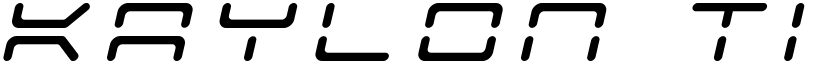 Kaylon Title Italic Italic font