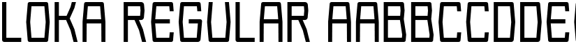 Loka Regular font