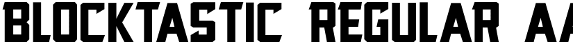 Blocktastic Regular font