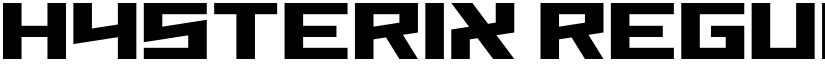Hysterix Regular font