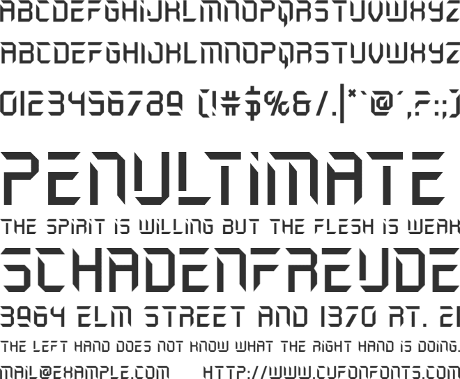 Holo-Jacket font preview