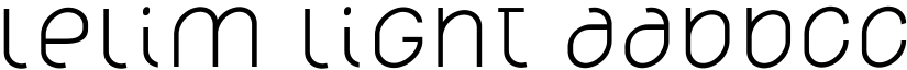 lelim Light font