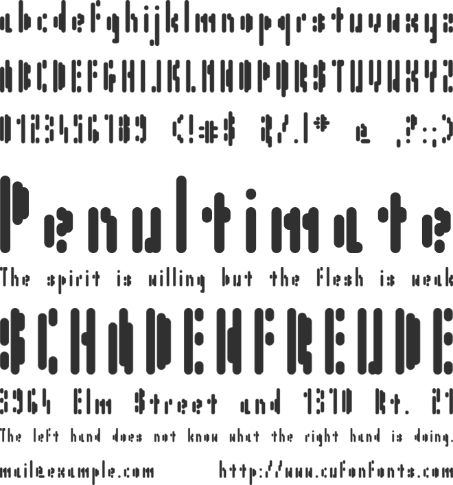 Air in Space font preview