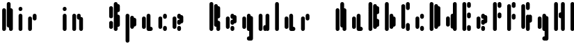 Air in Space Regular font