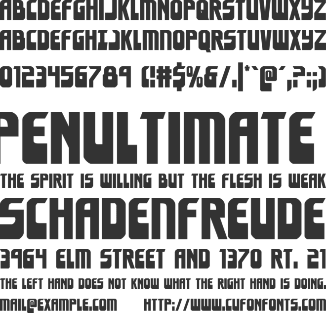 Eldebaran font preview