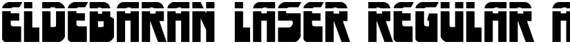 Eldebaran Laser Regular font