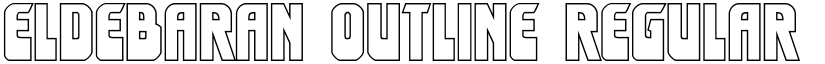 Eldebaran Outline Regular font