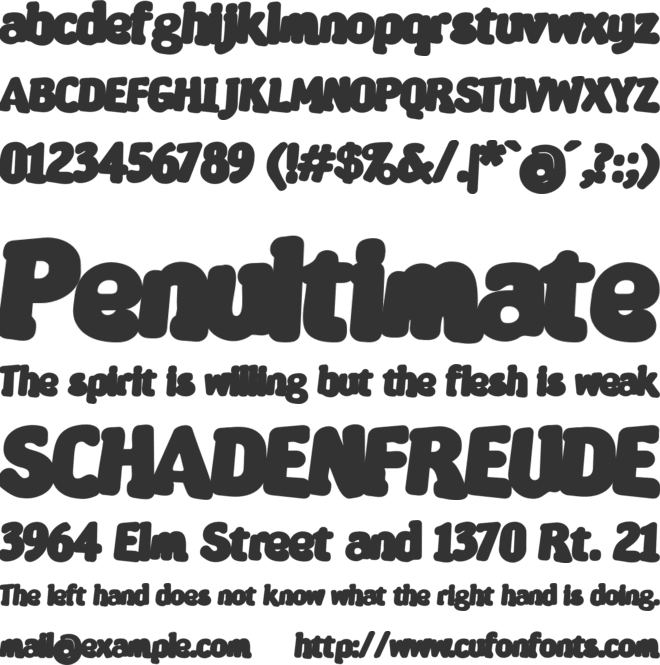 Severina font preview