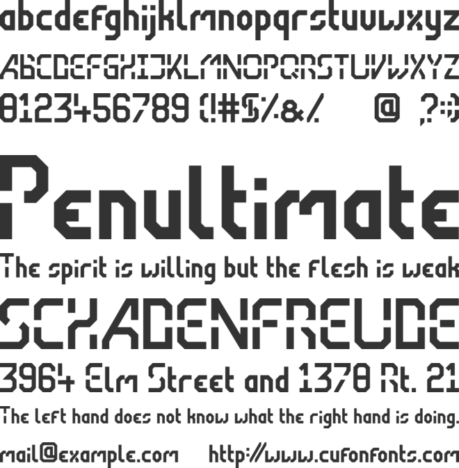 Velarah font preview