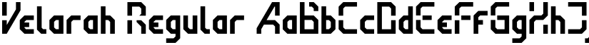 Velarah Regular font