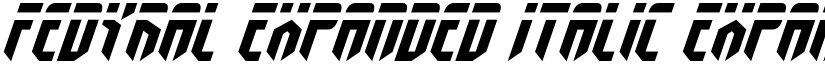 Fedyral Expanded Italic Expanded Italic font